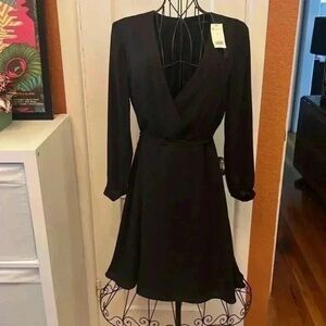 Banana Republic Black Long Sleeve Dress